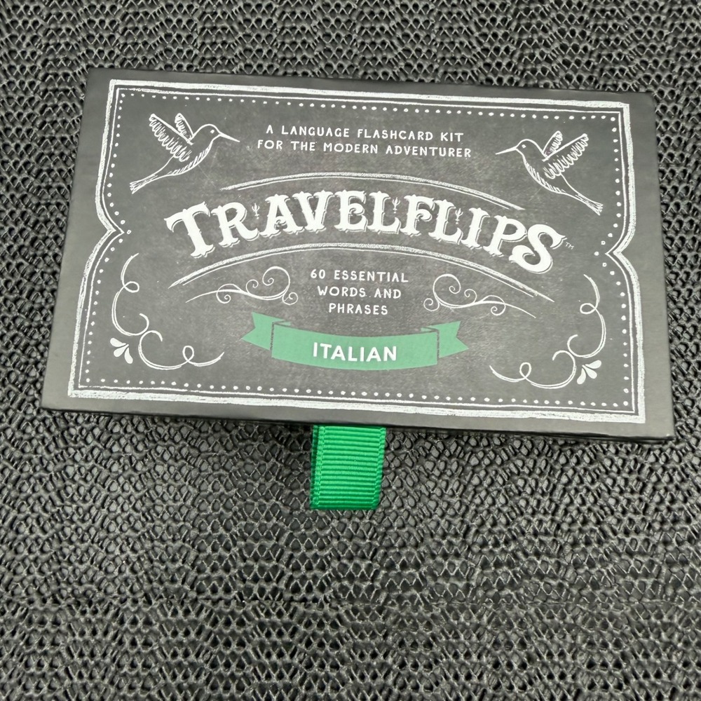 Travelflips Italian Language Flashcards Kit 60 Essential Words Phrases 1101